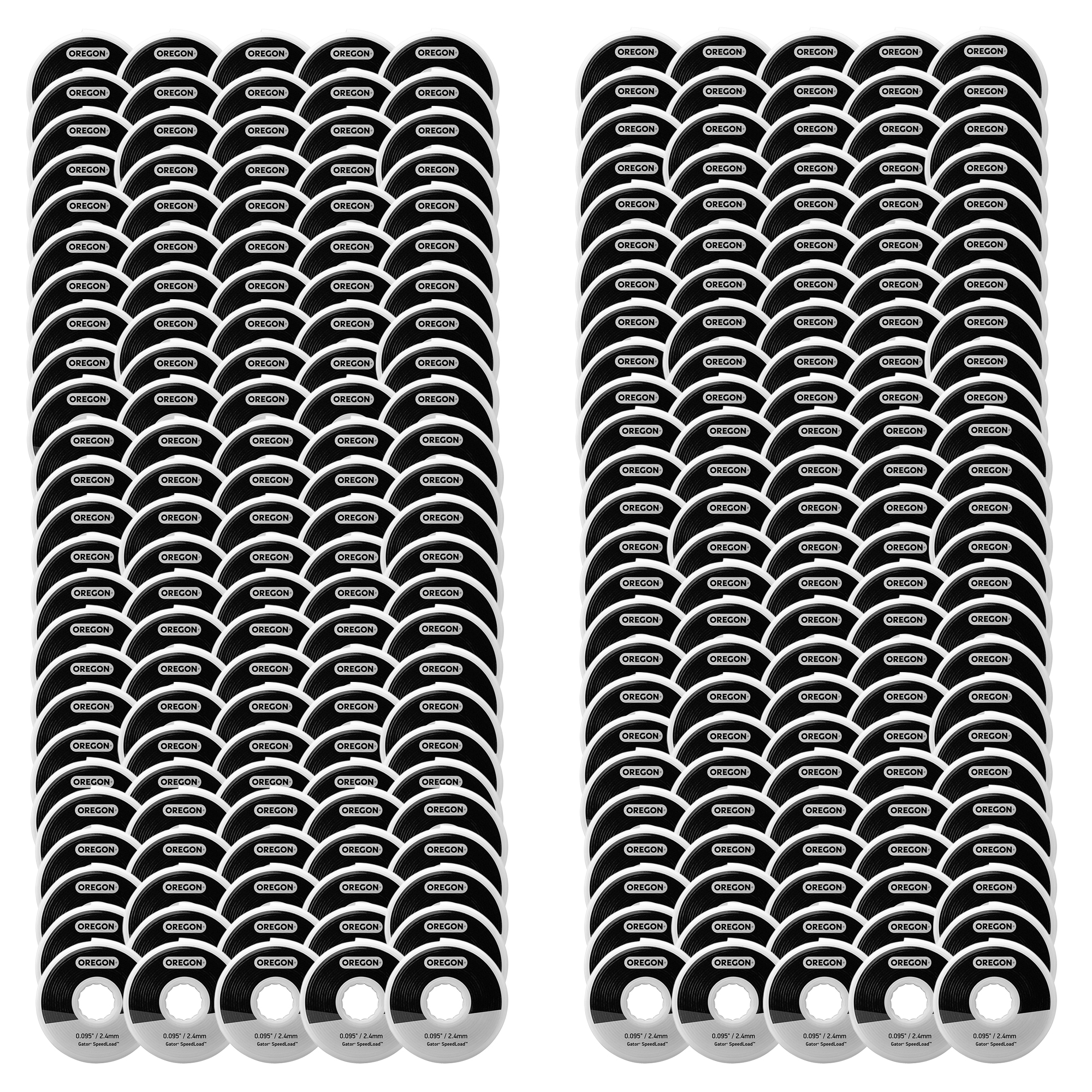 Oregon Gator SpeedLoad .095" String Trimmer Line Large Disc Bulk Refill 250 Pack