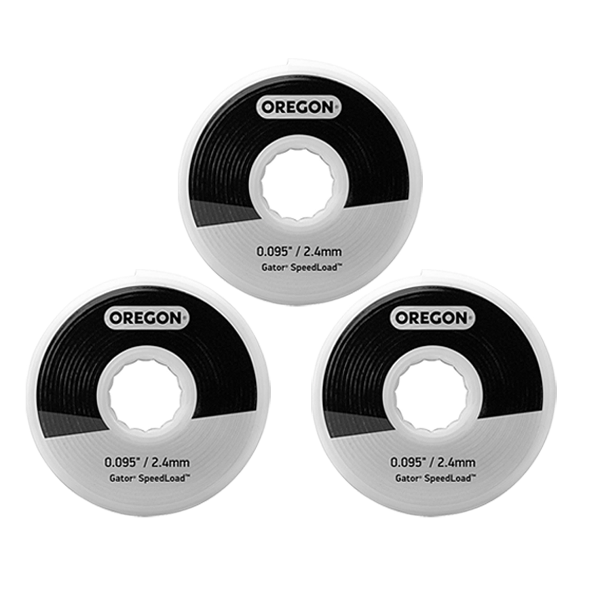 Oregon Gator SpeedLoad 0.095" String Trimmer Line Disk for Large Head Refill 3pk