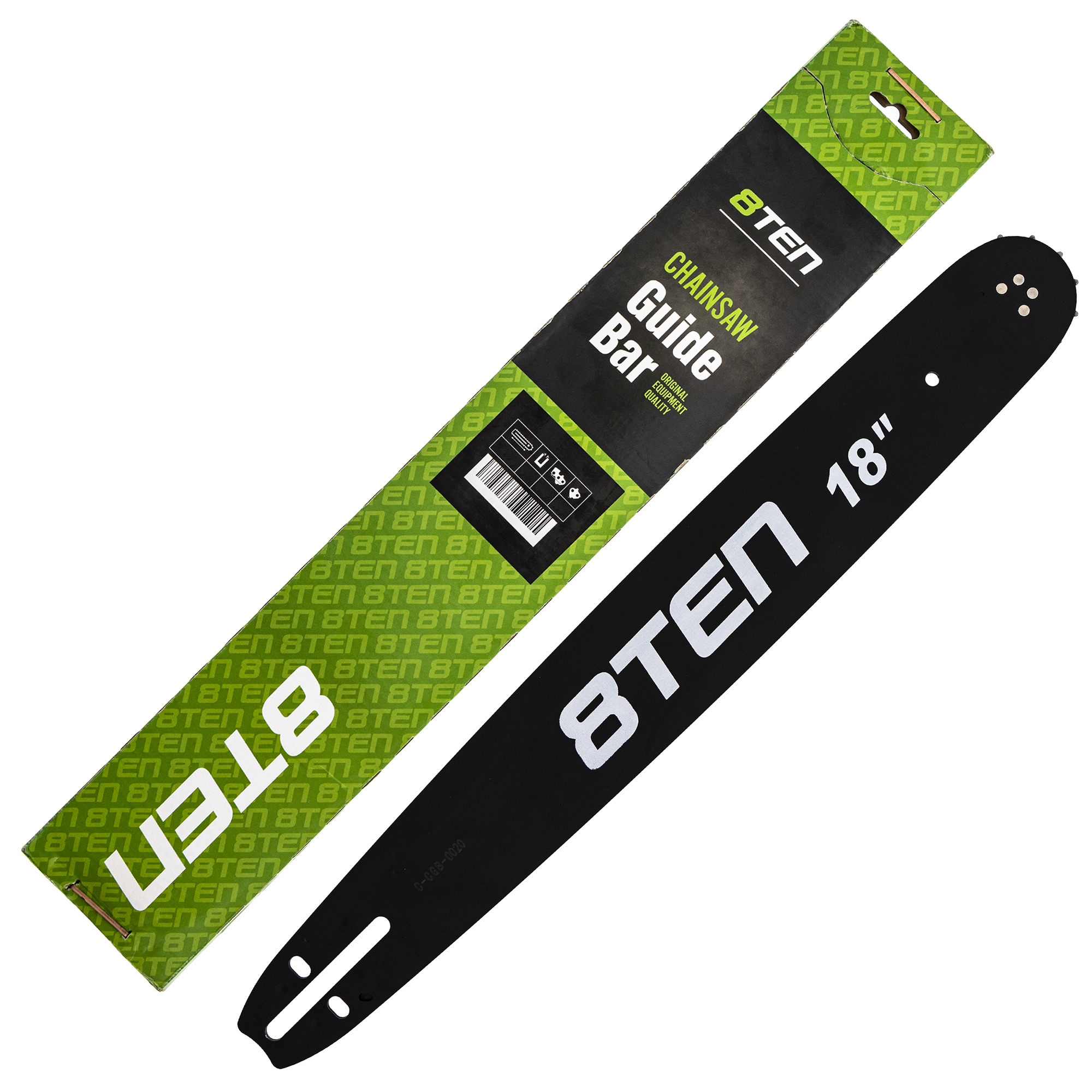 8TEN Chainsaw Guide Bar 1 Chain For Husqvarna 455 531300439 18in .050 ...
