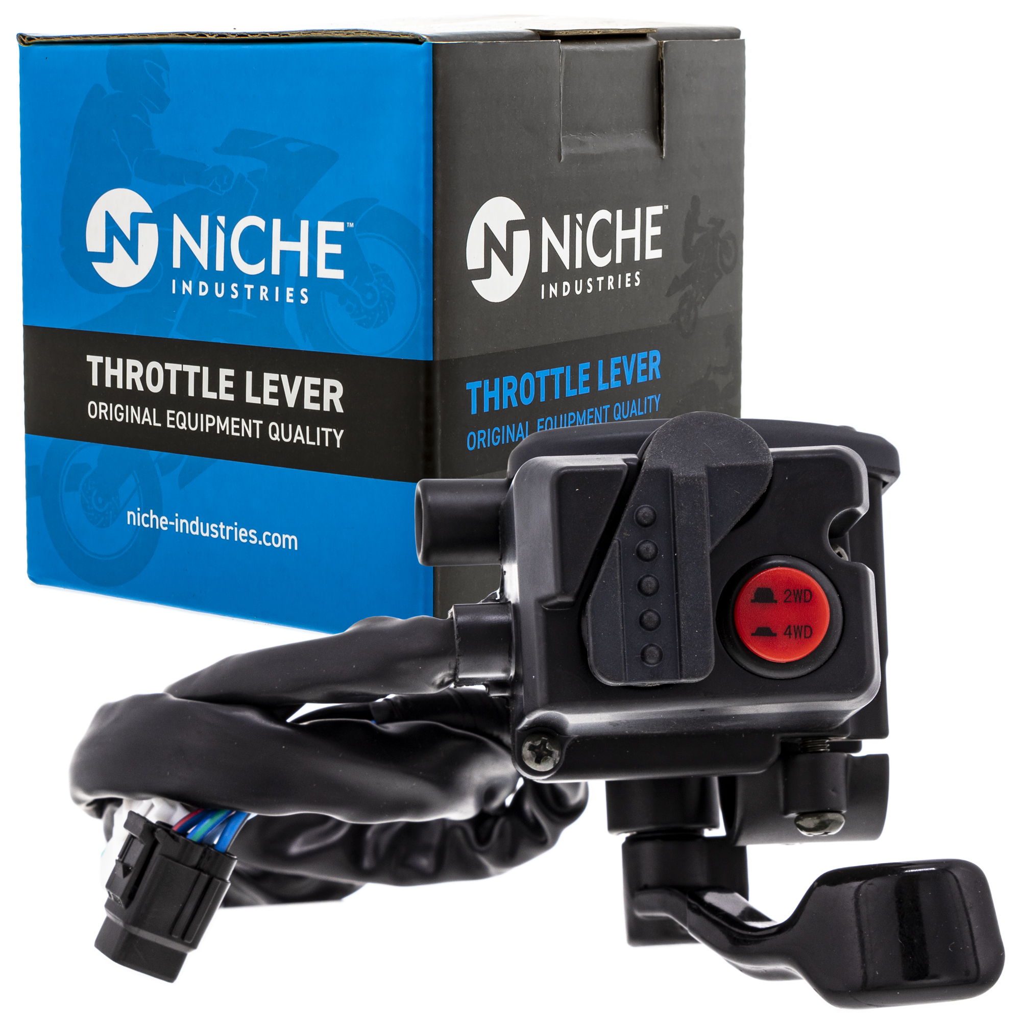 NICHE Thumb Throttle Control Lever Switch for Yamaha Kodiak 450 2003-2006